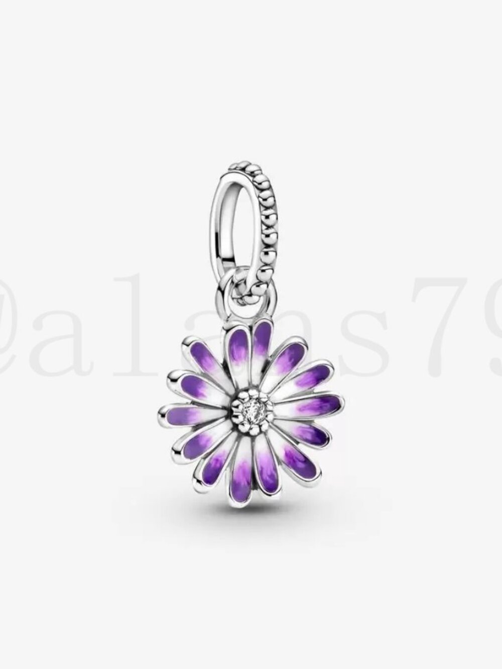 Pandora Purple Daisy Dangle Charm